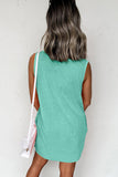 Mineral Wash Tank Mini Dress with Pockets- 3 Colors