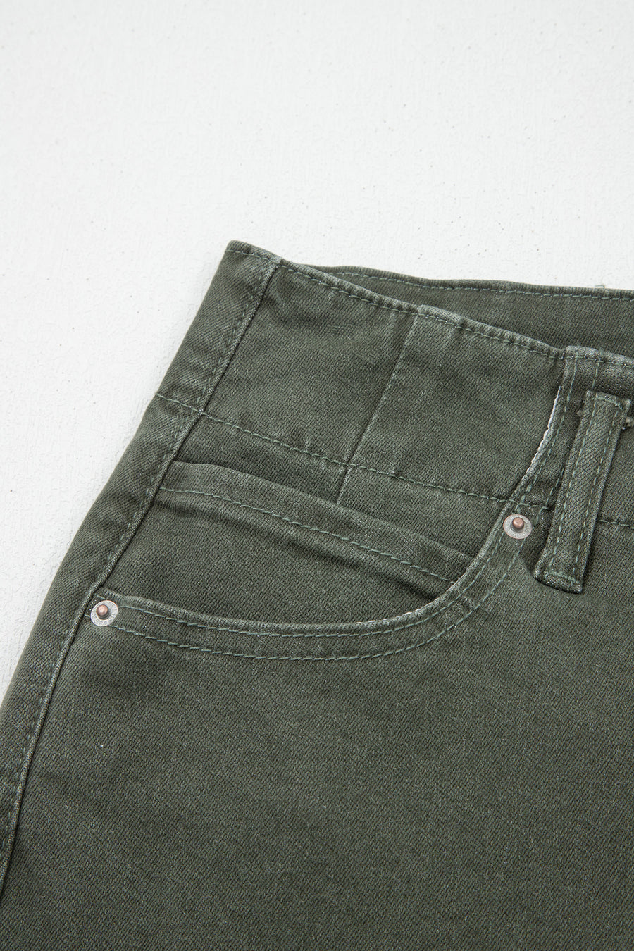 2-Button High Waist Wide Leg Jeans- 4 Colors