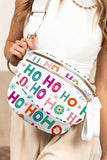Graphic Print Multi Pocket Crossbody Bag- 4 Styles