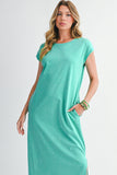 Mineral Wash T-Shirt Dress with Pockets- 3 Colors