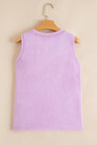Wisteria Mineral Wash Chest Pocket Tank Top