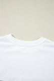 Green Multicolored Wavy Striped Crew Neck Long Sleeve Top- 2 Colors