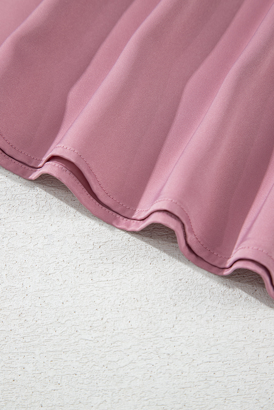 Toadstool Satin Ruffle Sleeve V-Neck Blouse