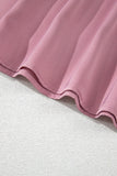 Toadstool Satin Ruffle Sleeve V-Neck Blouse
