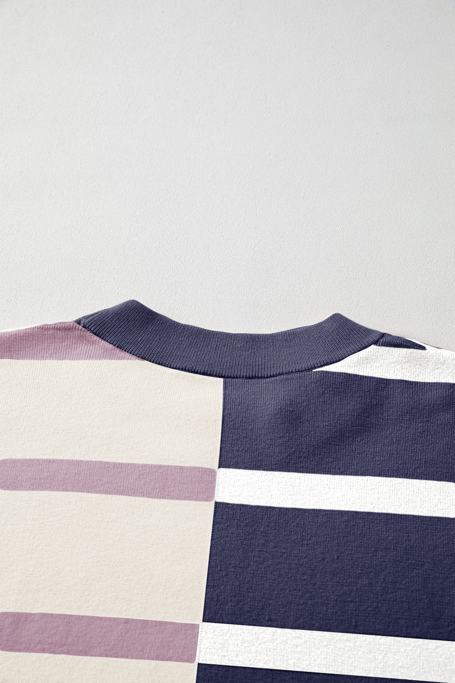 Striped Exposed Seam Patchwork Loose Fit Sweater- 4 Colors