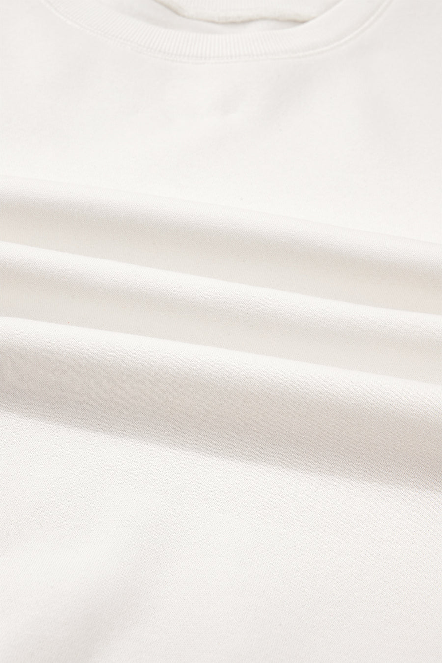 White Color Block Drop Shoulder Pullover Sweatshirt & Shorts Outfit