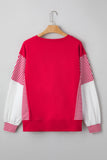 Striped Patchwork Sleeve Colorblock Sweatshirt- 3 Colors