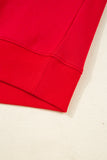 Varsity Striped Sleeve Drop Shoulder Sweatshirt and Shorts Set- 5 Colors