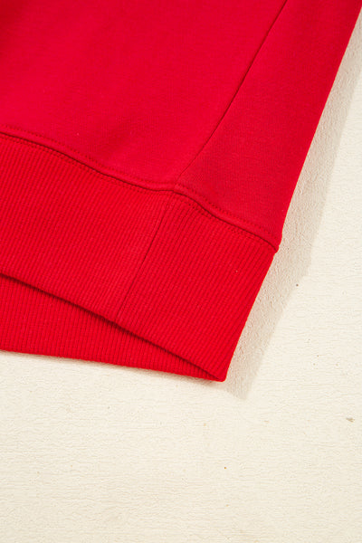 Varsity Striped Sleeve Drop Shoulder Sweatshirt and Shorts Set- 5 Colors