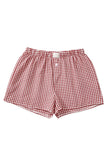 Gingham High-Waisted Loose Wide Leg Shorts- 2 Colors