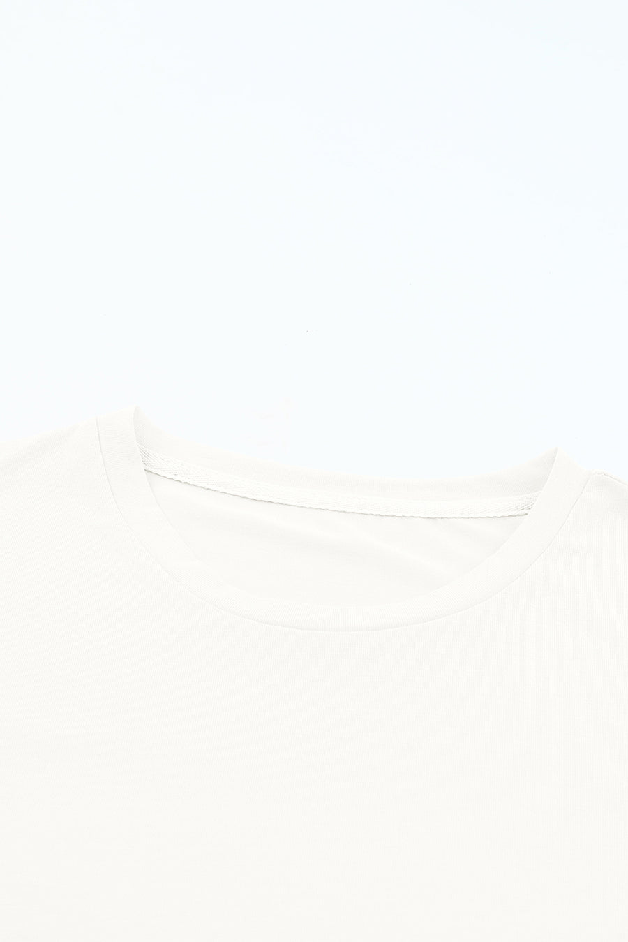 Basic Crew Neck Rolled Sleeve T-Shirt- 12 Colors