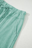 Mineral Wash Exposed Seam Wide Leg Cargo Pants- 3 Colors