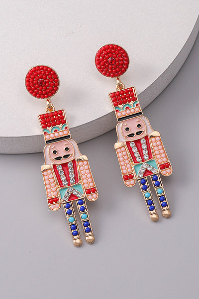 Beaded Nutcracker Earrings