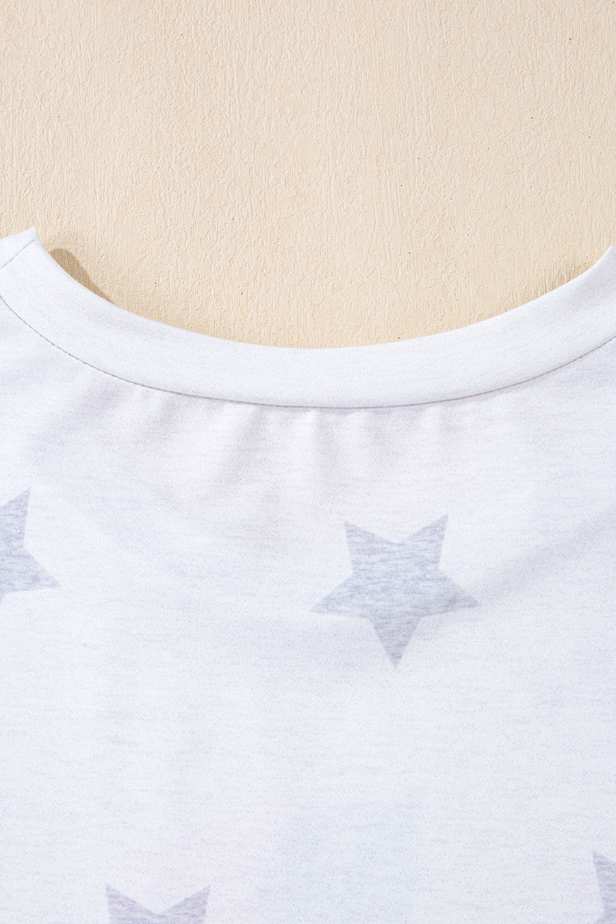 White Star Print Watercolor American Flags and Bows Graphic T-Shirt