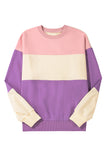 Color Block Drop Shoulder Sweatshirt- 4 Colors