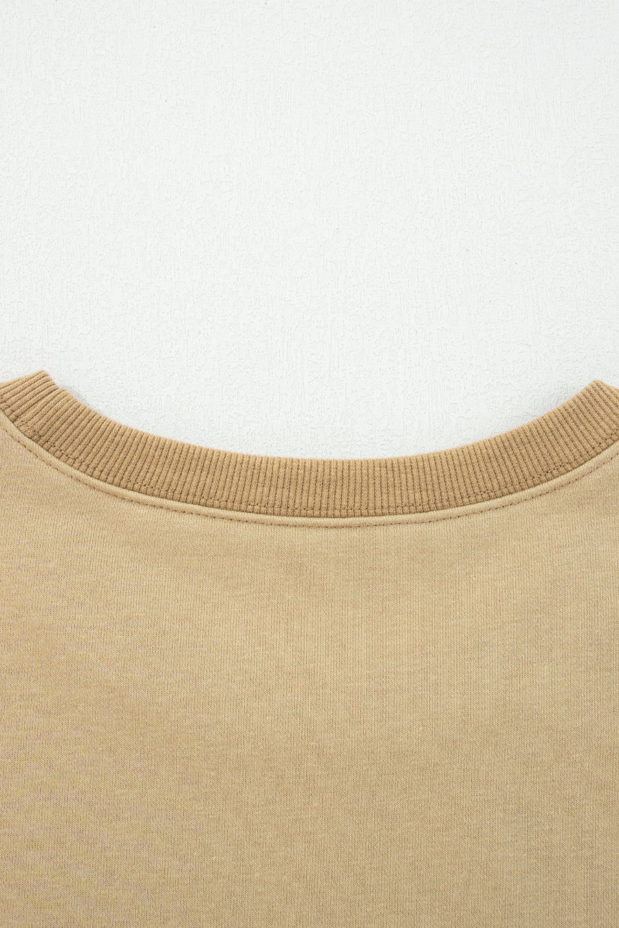 Star Patch Exposed Seam Uneven Hem Sweatshirt- 2 Colors