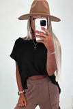 Solid Color Slit Hem Knit Top- 3 Colors