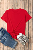 Basic Crew Neck Rolled Sleeve T-Shirt- 12 Colors