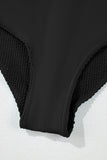 Corded Color Block Square Neck Tankini- 3 Colors