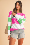 Color Block Long Sleeve Top- 3 Colors