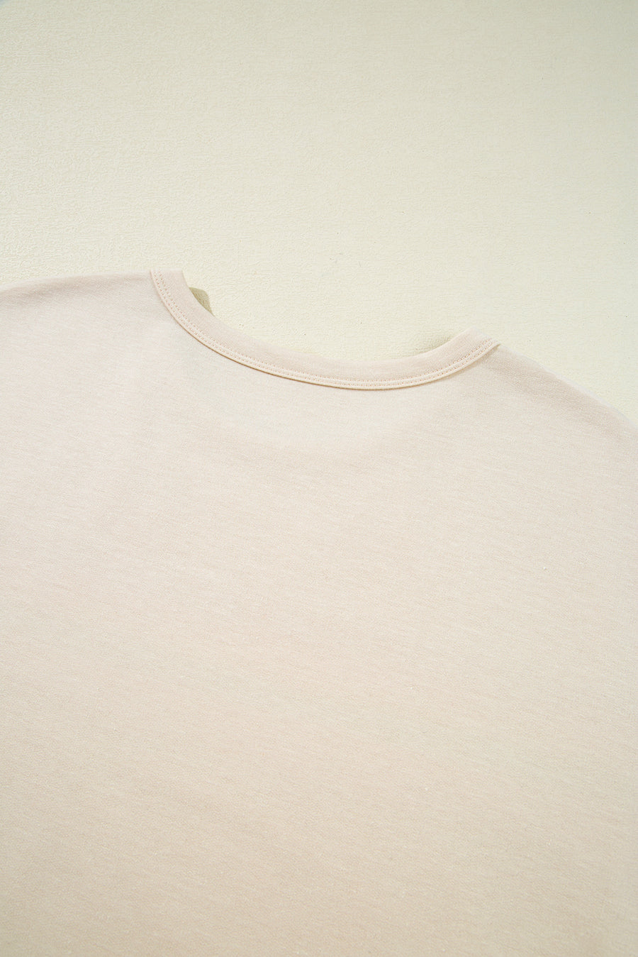 Beige Rainbow Striped T-Shirt and Short Set
