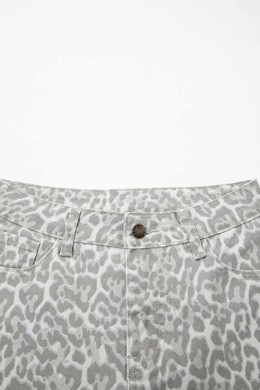 Print Frayed Edge Wide Leg High-Waist Jeans- 7 Styles