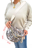 Graphic Print Gold Chain Crossbody Bag- 6 Styles