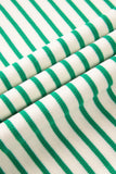 Striped Ruffle Sleeve Crew Neck T-Shirt- 3 Colors