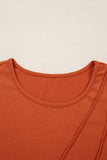 Asymmetric Seam Long Sleeve Shirt- 3 Colors