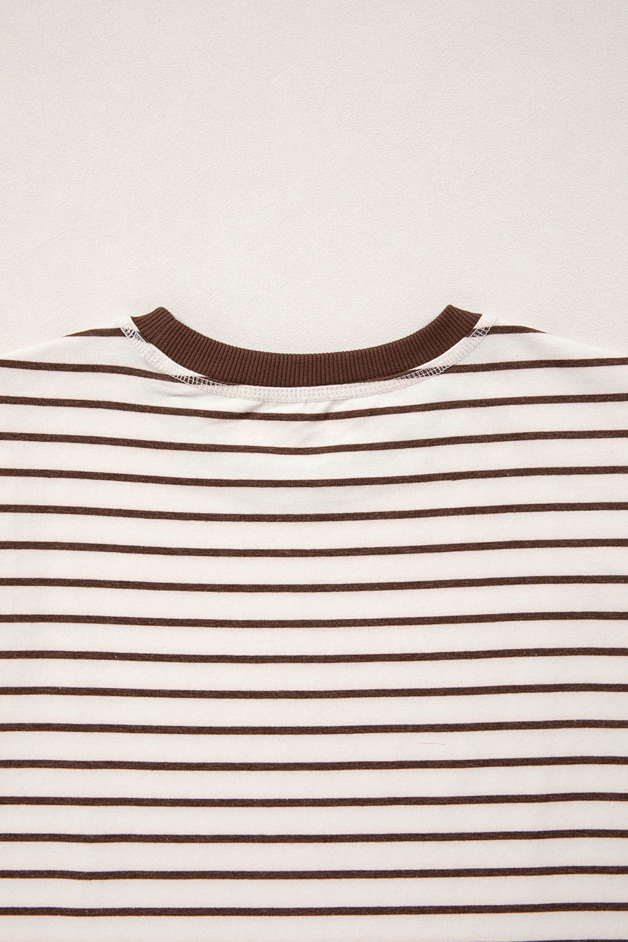 Striped Ribbed Crew Neck Muscle Tee- 2 Colors