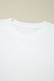 Lace Long Sleeve Drop Shoulder T-Shirt- 2 Colors