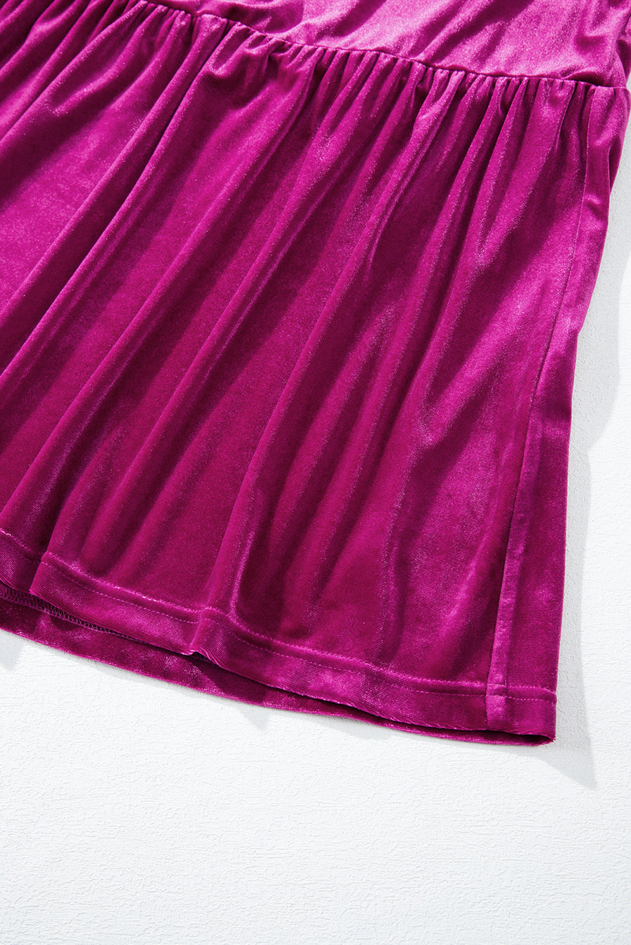 Velvet Puff Short Sleeve Smocked Waist Tiered Maxi Dress with Pockets- 3 Colors