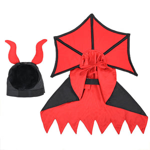 Halloween Pet Vampire Devil Cloak & Hat