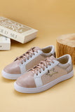Glitter & Star Patchwork PU Leather Sneakers- 2 Colors