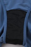 Drawstring Elastic Waist Built-In Brief Swim Shorts- 2 Colors