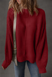 Front Seam Drop Shoulder Loose Fit Sweater- 3 Colors