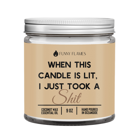 I Just Took A Shit Candle