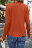 Asymmetric Seam Long Sleeve Shirt- 3 Colors