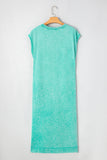 Mineral Wash T-Shirt Dress with Pockets- 3 Colors