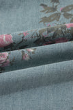 Floral Print Pleated High-Waist Wide Leg Denim Overalls- 3 Colors