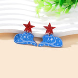 Starry Cowboy Hat Acrylic Earrings