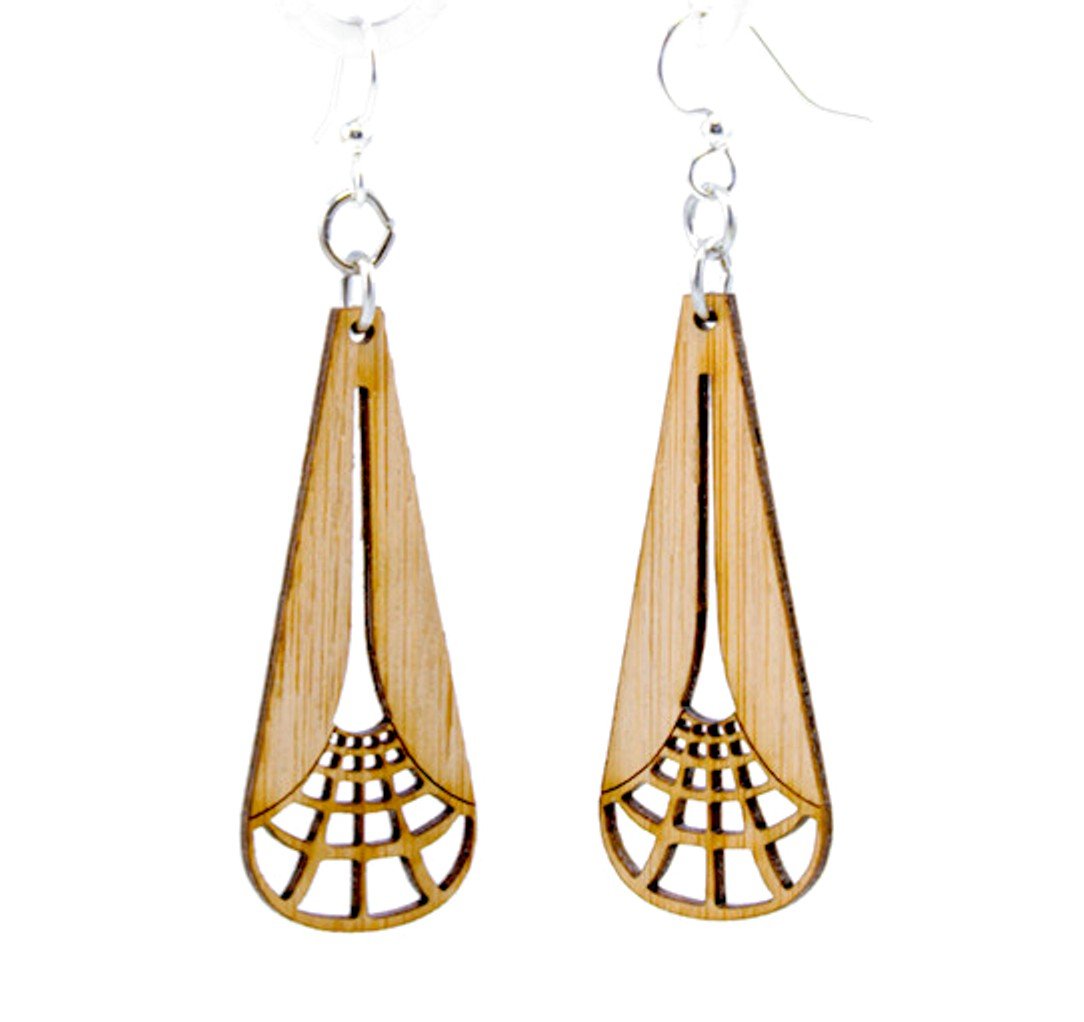 Illuminating Square Bamboo Earrings #988