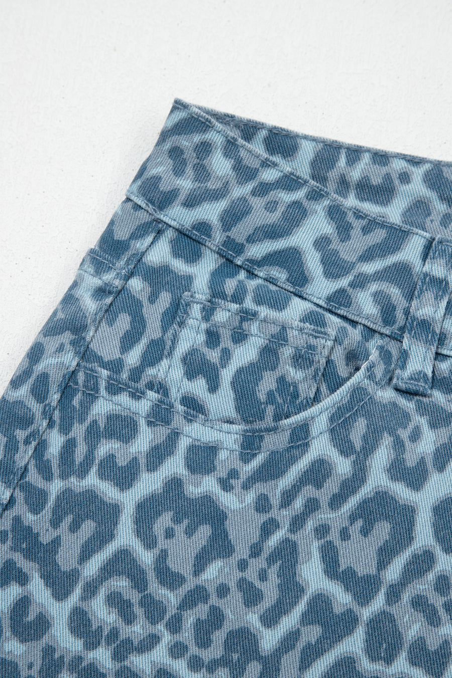 Print Frayed Edge Wide Leg High-Waist Jeans- 7 Styles