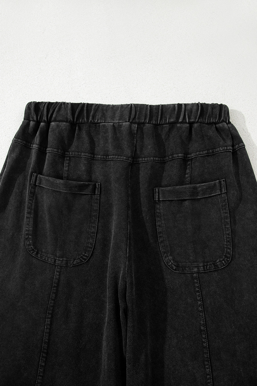 Mineral Wash Exposed Seam Wide Leg Cargo Pants- 3 Colors