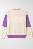 Color Block Drop Shoulder Sweatshirt- 4 Colors