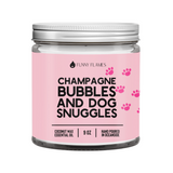 Champagne Bubbles and Dog Snuggles Candle