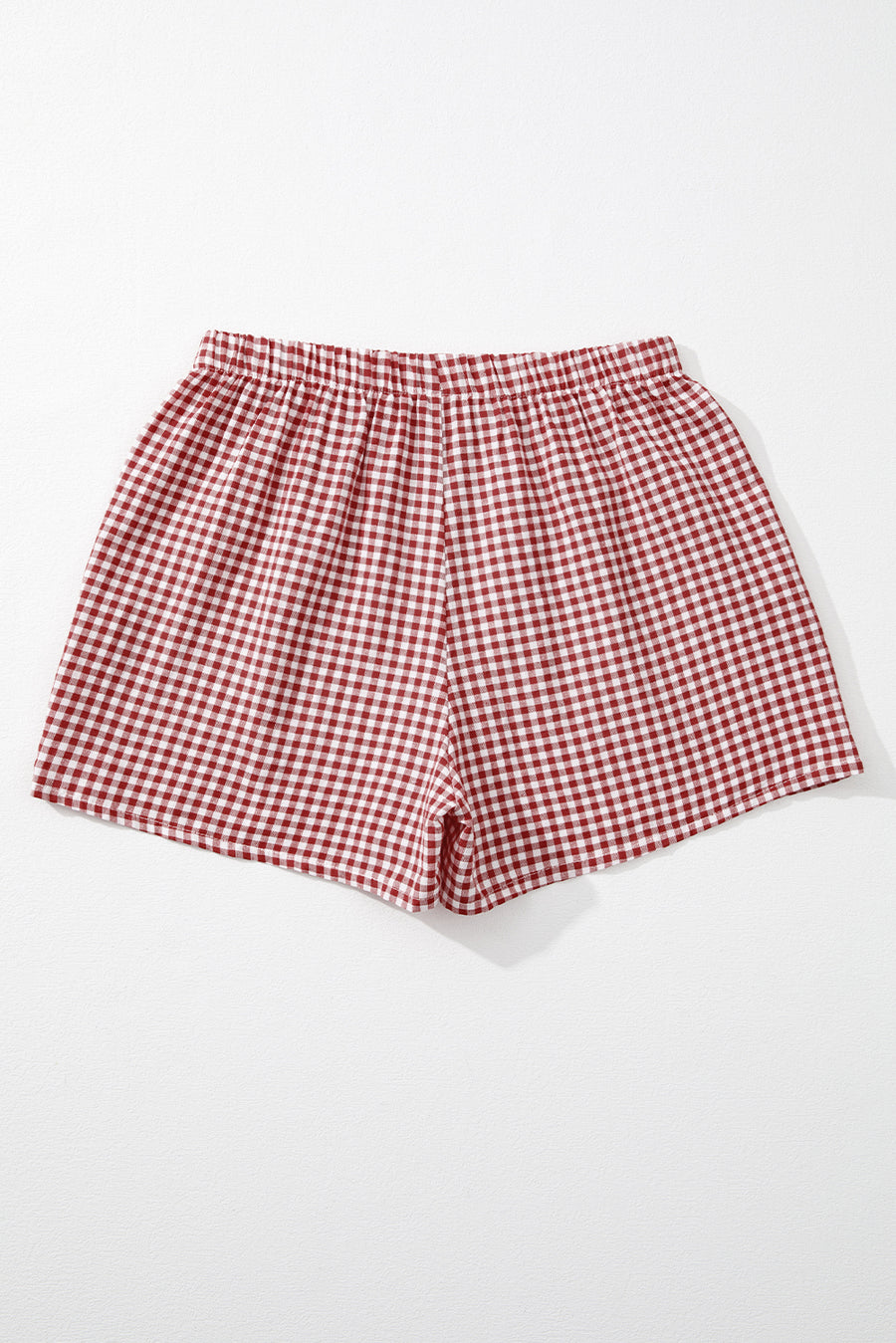 Gingham High-Waisted Loose Wide Leg Shorts- 2 Colors