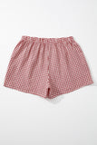 Gingham High-Waisted Loose Wide Leg Shorts- 2 Colors
