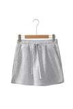 French Terry Drawstring Skort with Pockets- 3 Colors