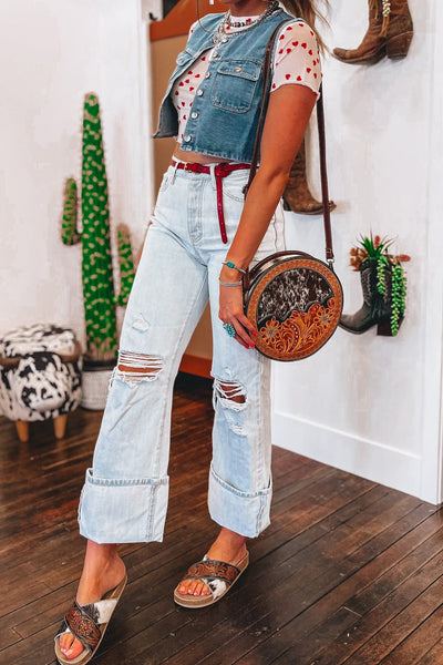 All OverHeart Print Mesh Short Sleeve Top- 2 Colors